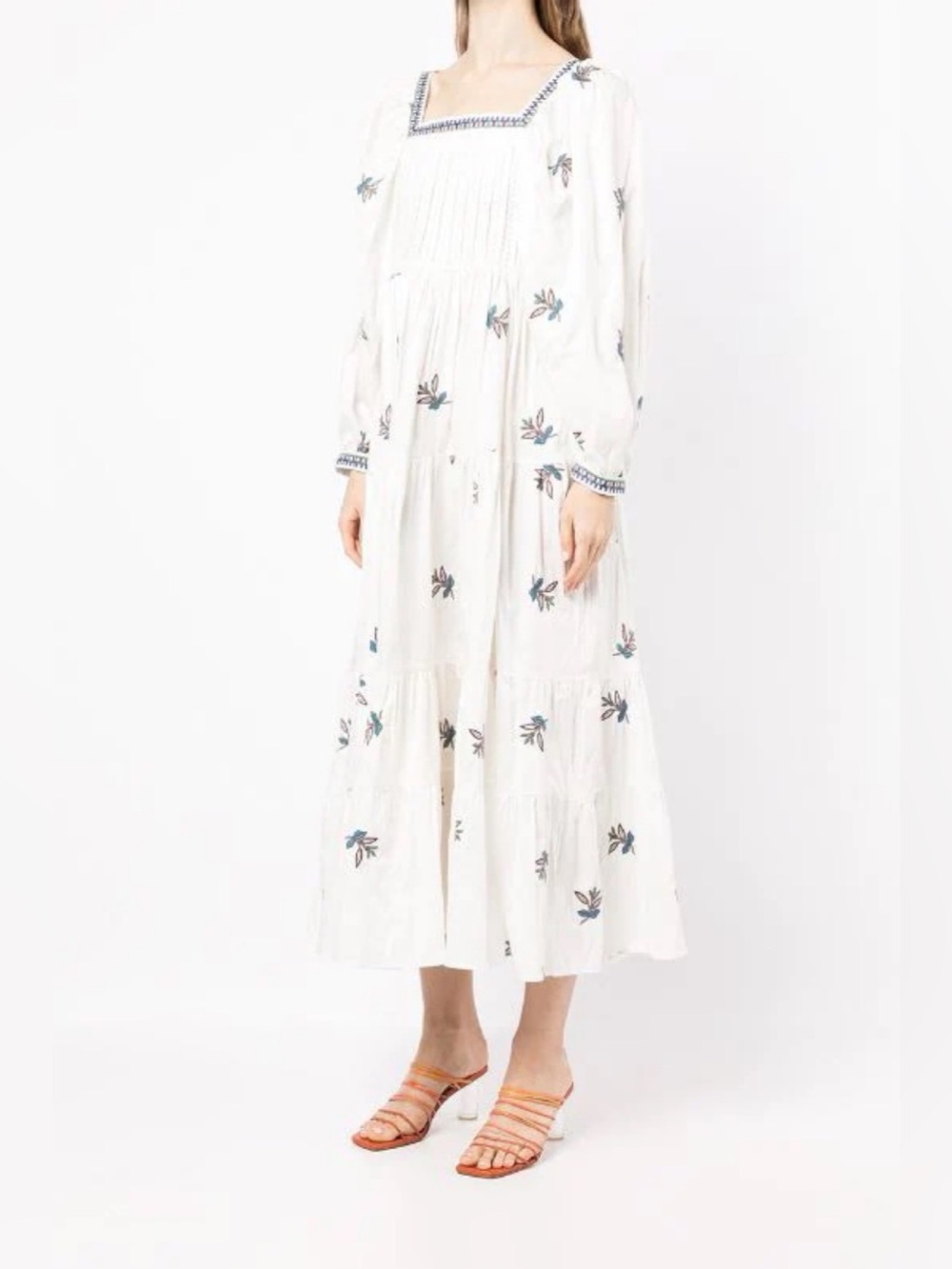 Lug Von Siga‎ Daphne floral embroidered maxi cotton dress